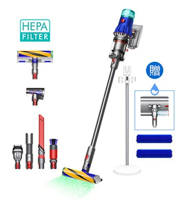 【送四豪禮】Dyson V12 Detect Slim™ Fluffy 輕量無線吸塵器 (旗艦洗地雙頭組)