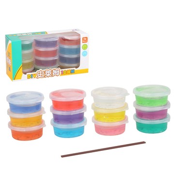 [家速配]果凍史萊姆亮片12罐盒裝亮片