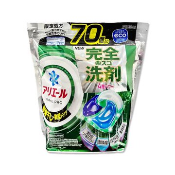 日本P&G-4D酵素強洗淨去污消臭濃縮洗衣凝膠球補充包70顆/袋(Ariel室內晾曬,Bold持香柔順,家庭號洗衣膠囊)