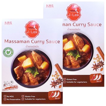 J-LEK 瑪莎曼咖哩醬 無味精 無防腐劑 適合素食者  250g  2盒