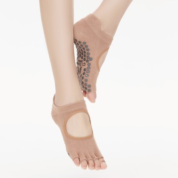 【Clesign】Toe Grip Socks 瑜珈露趾襪 - Nude Pink （瑜珈襪、止滑襪）_廠商直送