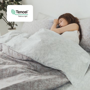 絲薇諾 MIT40支天絲 田園 雙人四件式-薄床包兩用被套組