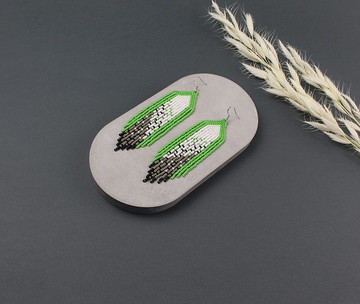 串珠漸變耳環送給媽媽的生日禮物