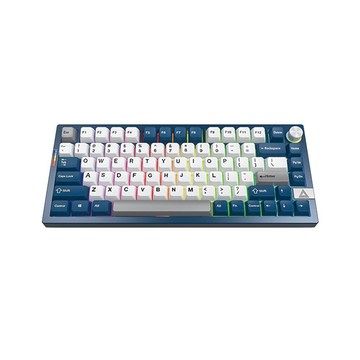 MONTECH 君主 MKey PRO 75% 無線三模 機械式鍵盤 普魯士藍 (黃軸) (中文注音版)