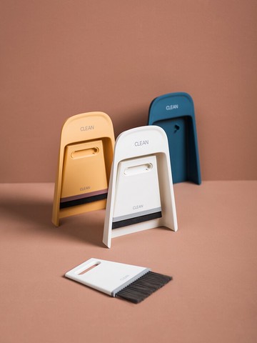 迷你桌面掃把簸箕套裝家用笤帚掃床頭發垃圾鏟小掃地兒童掃帚刷子