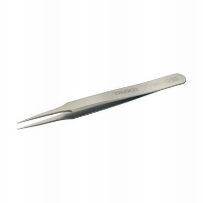 トラスコ中山 チタン製ピンセット 120mm 先丸先細型 2-TNF (61-2192-80)