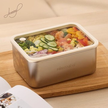 Hiromimi 可微波不鏽鋼保鮮盒1800ml