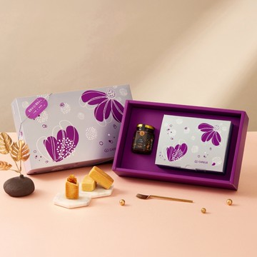 【喜憨兒】心悅雙享(D)春節禮盒｜金鑽鳳梨酥｜干貝醬