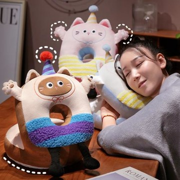 學生午睡枕趴睡枕午休趴睡小枕頭女生辦公室腰靠趴枕軟頭枕便攜