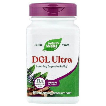 Nature's Way, DGL Ultra，優質提取物，90 粒全素食膠囊