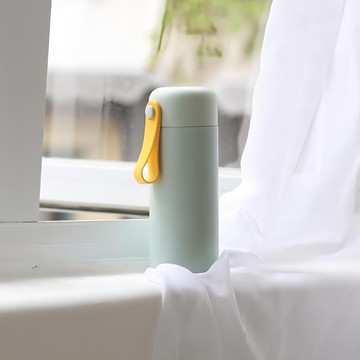 aks 莫蘭迪側提保溫瓶 L 66 x 74 x 215mm  蘭迪綠  450ml  1個