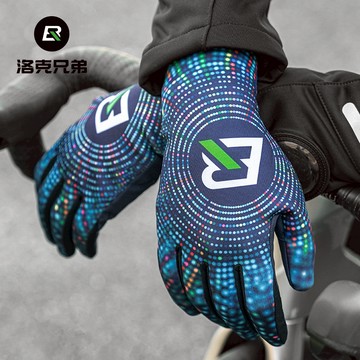 ROCKBROS洛克兄弟旗艦店 手套 騎行手套 保暖手套 抓绒保暖手套 山地車手套 公路車手套 冬季保暖手套 電瓶車手套