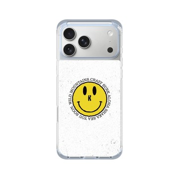 iPhone 17 Pro Max ClearX (MagSafe 兼容) 冰透藍 - KID - 黃色笑臉