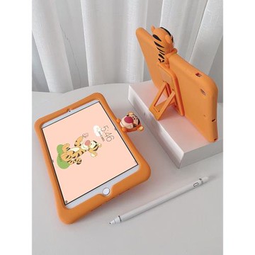 適用蘋果ipadmini2保護套air4外套2020第八8代硅膠7后殼pro可愛迷你5平板6跳跳虎ipad9九代2021全包軟防摔版
