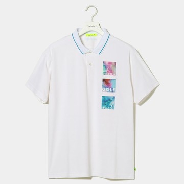 男士 酒精水墨藝術POLO衫