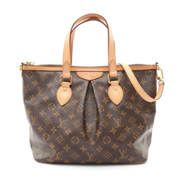 LOUIS VUITTON LV 路易威登 Palermo PM 兩用包 棕色 原花帆布 M40145 【二手名牌BRAND OFF】