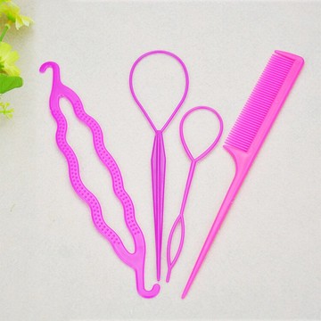 小女孩扎辮子神器拉發針兒童拉發器穿發器掏套綁梳編頭發造型