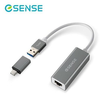 【ESENSE 逸盛】USB3.0轉RJ45 轉接器