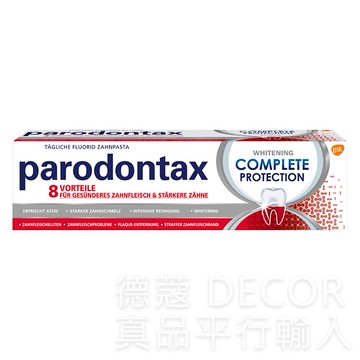 (預購) DM 連鎖藥妝店 Parodontax亮白牙齦護理牙膏 75ml (DM4422)