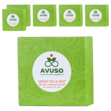AVUSO 行道者 綠茶薄荷薈手工皂  125g  6個
