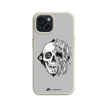 iPhone 15 SolidX 貝殼灰 - Ted Leonid Melendres - Diamond Skull 鑽石骷顱