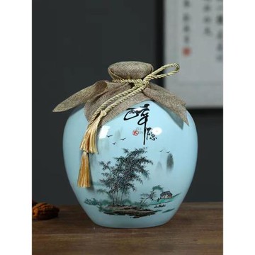 景德鎮陶瓷酒瓶密封空酒壺小口2斤3斤5斤10斤家用酒缸酒罐酒壇子