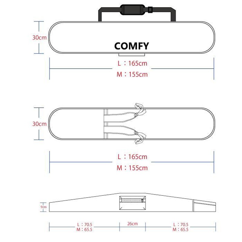 スノーボード ケース コンフィ COMFY 3WAY SIMPLE BOARD CASE 3ウェイ