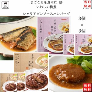 レトルト 惣菜 常温 和風 洋風 レトルト食品 詰め合わせ 常温保存 送料無料 まとめ買い tabete いわしの梅煮 3個 シャリアピン ハンバー