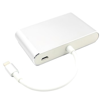 K-LINE iPhone/iPad to HDMI/VGA/MHL Apple影音傳輸線  11.5cm  銀色  1個