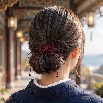 日式繩結髮圈【兩用款】輕鬆為和服、浴衣打造日式髮型