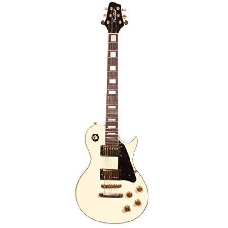 Sawtooth Heritage Series Maple Top Electric Guitar with Gig Bag ＆ Accessories, Antique White