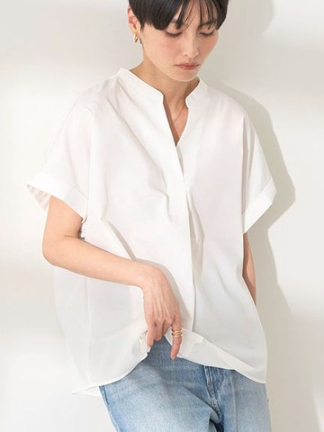 清爽船領落肩短袖襯衫(0H000001900) - AMERICAN HOLIC