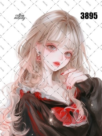 original sticker no.3895 人物貼紙 原創貼紙 原創人物貼紙 裝飾貼紙 cotton melody