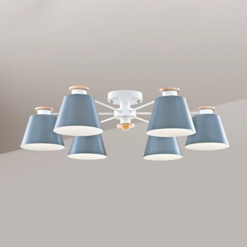 E27 北歐風半吸頂六燈 B188-53-12-1674