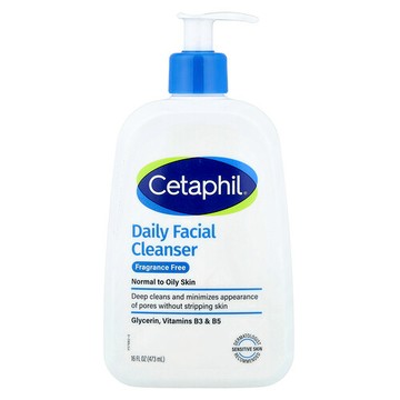 Cetaphil, 日常洗面奶，無香，16 液量盎司（473 毫升）