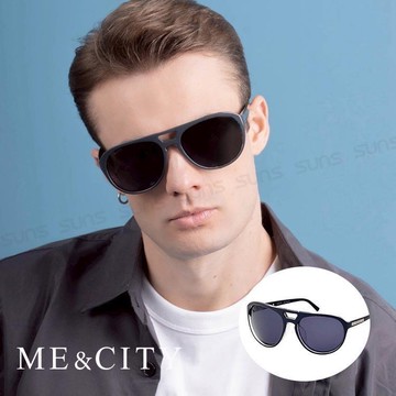 【SUNS】ME&CITY 飛行員偏光太陽眼鏡 抗UV400 (ME 1101 C07)