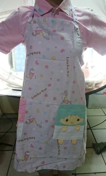 【震撼精品百貨】Little Twin Stars KiKi&LaLa 雙子星小天使~圍裙_紫色