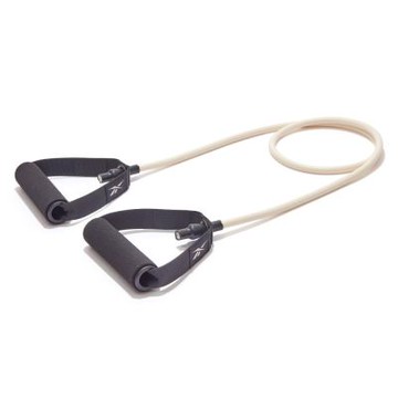 【Reebok】Resistance Tube 阻力訓練拉力繩-白色 - Light 5kg