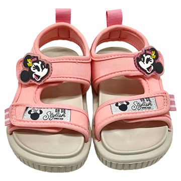 BORUI 柏睿鞋業 兒童款 米妮立體織帶造型休閒涼鞋  14  粉色