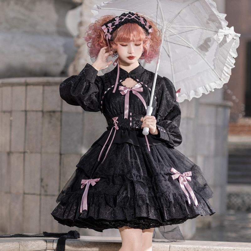 LO1124 lolita オリジナル 洋服 ロリータ ワンピースコメントお待ちしております