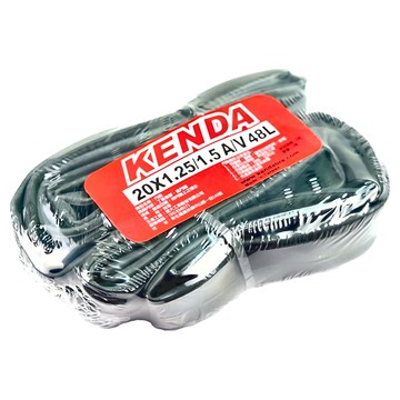 KENDA 建大 20x1.25/1.5 A/V 48L 美式氣嘴 內胎  2個  黑色
