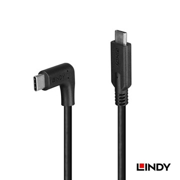 Lindy林帝 USB3.2 GEN2 TYPE-C充電傳輸線 L型 90° 90度