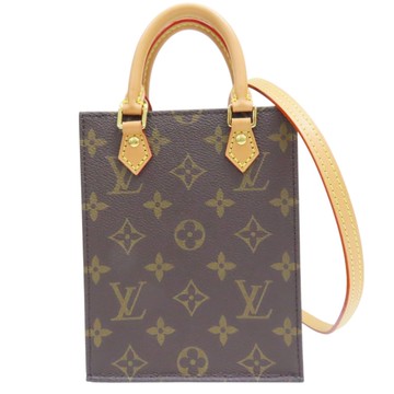 LOUIS VUITTON 路易威登 棕色 PVC塗層帆布 Petit Sac Plat 兩用包 M69442 【二手名牌BRAND OFF】