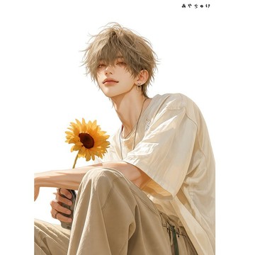 【8 月新品】07-137-0138 人物貼紙 簡約夏日男子