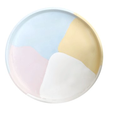 特大圓柱水泥盤  17cm  多色  1個