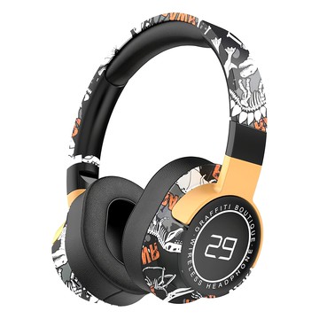 立體聲藍牙耳罩耳機 輕量 可折疊  MCK-S3  迷彩橘