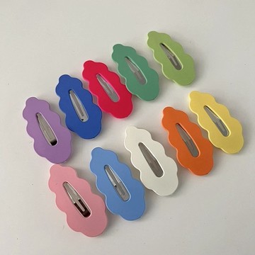 ✨現貨 2件套雲朵髮夾 鯊魚夾 小髮夾 短夾 扁夾 可愛 網紅同款 ins風 瀏海夾 髮夾 無痕夾💖