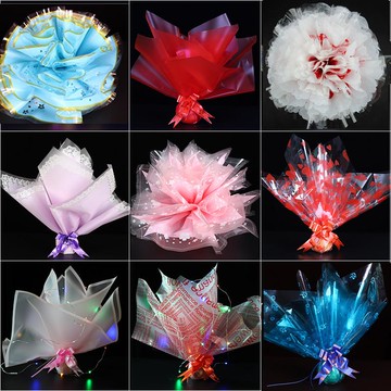 圣誕包裝軟紙彩色創意禮盒節日禮物復古風手工蘋果花束禮物包裝紙1入