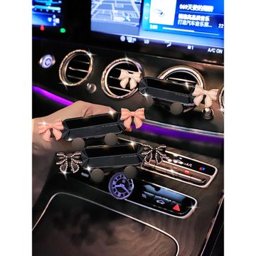 車載手機架女神款網紅可愛車用出風口汽車手機車固定支撐導航支架