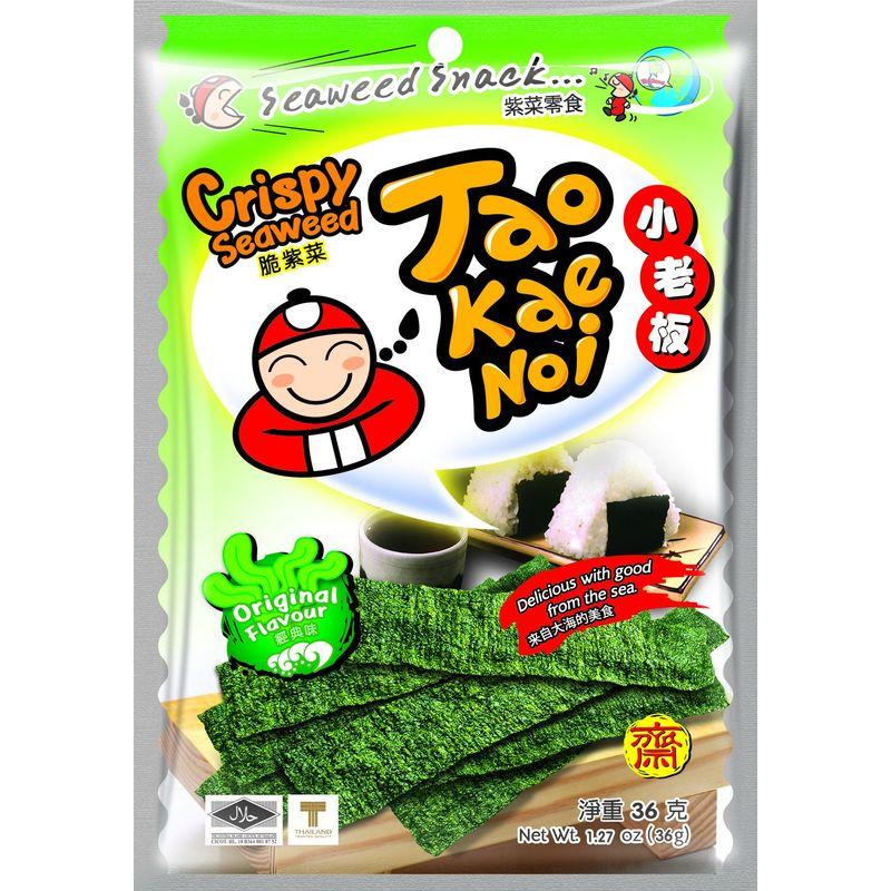 Taokaenoi 「のりスナック（CRISPY SEAWEED）」オリジナル味32g×24袋